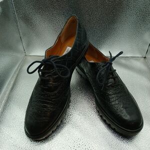 Black Crocodile Pattern Women's Shoes Size 8.5 N